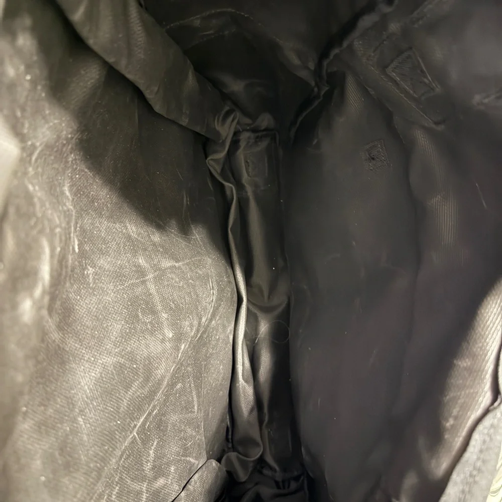 T-Bags Black Canvas Moto‎ Backpack